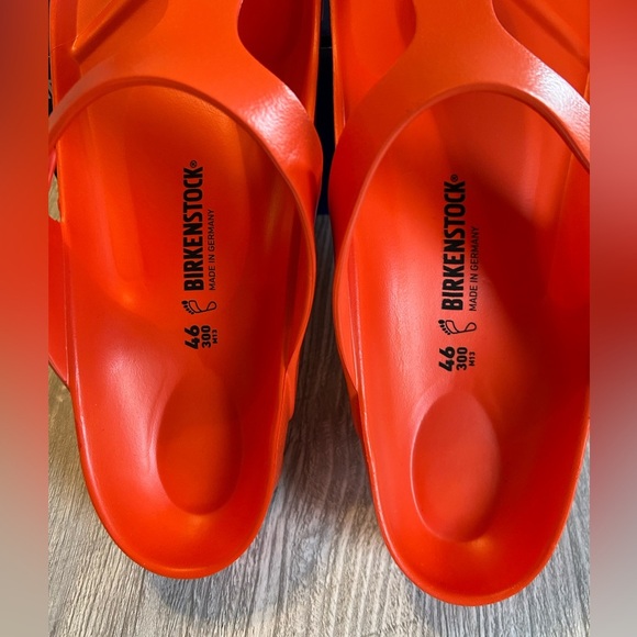 Birkenstock Gizeh EVA Flame Orange Rare Men’s Sandals Size 13 Regular Width New - Picture 6 of 9